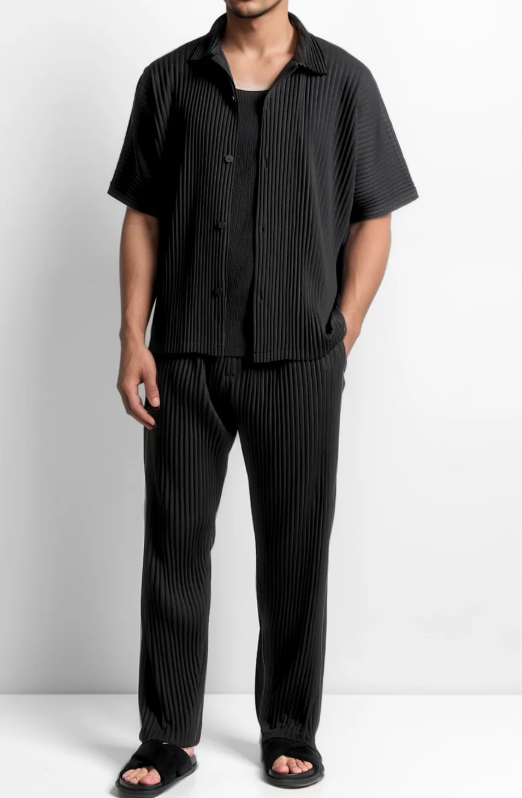 Summer Set Pleated-coffee color